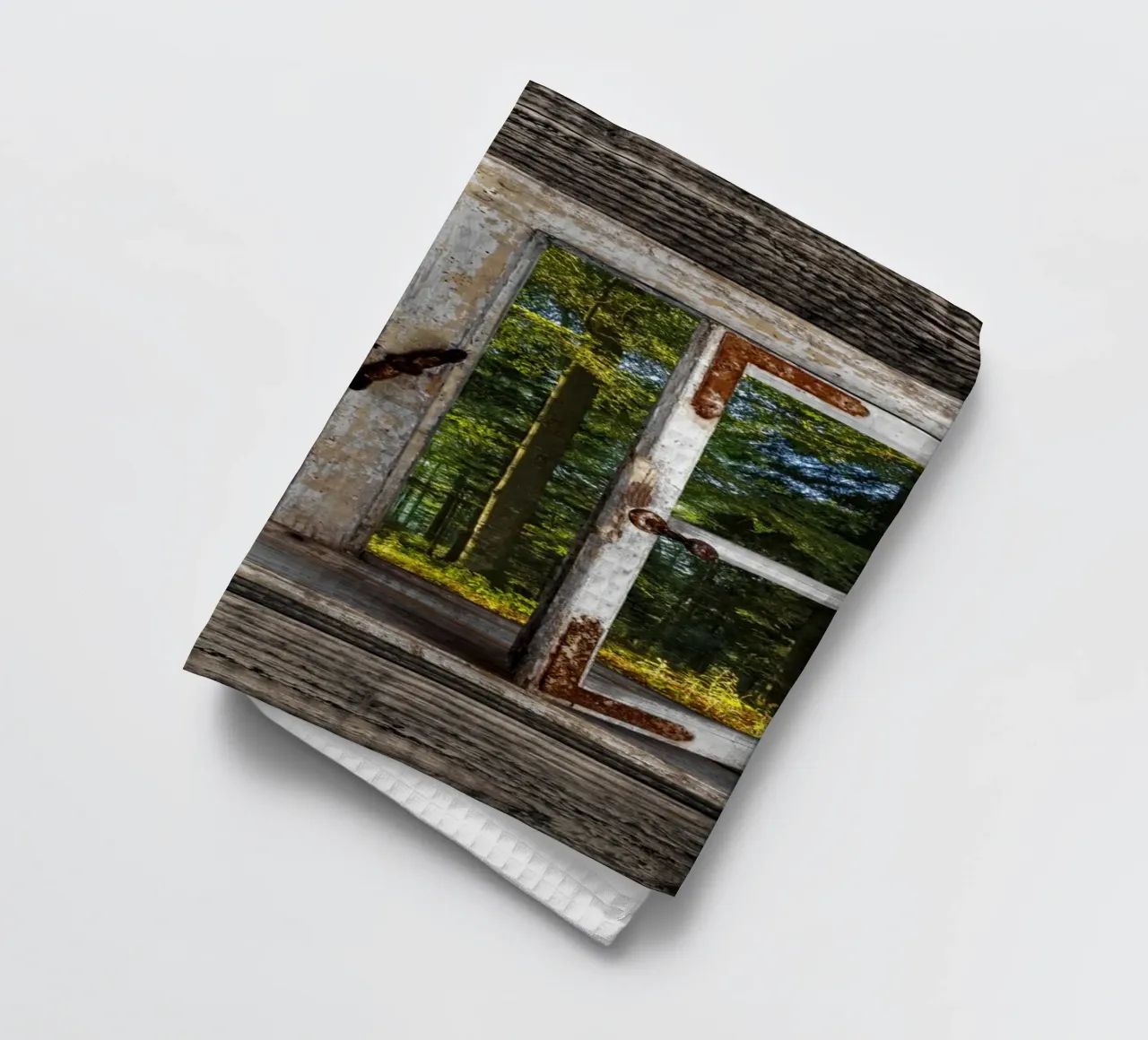 Fensterblick in den Wald torchon de Juergen Wiesler