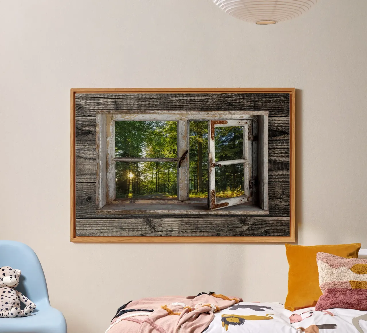 Fensterblick in den Wald alluminio dibond da Juergen Wiesler