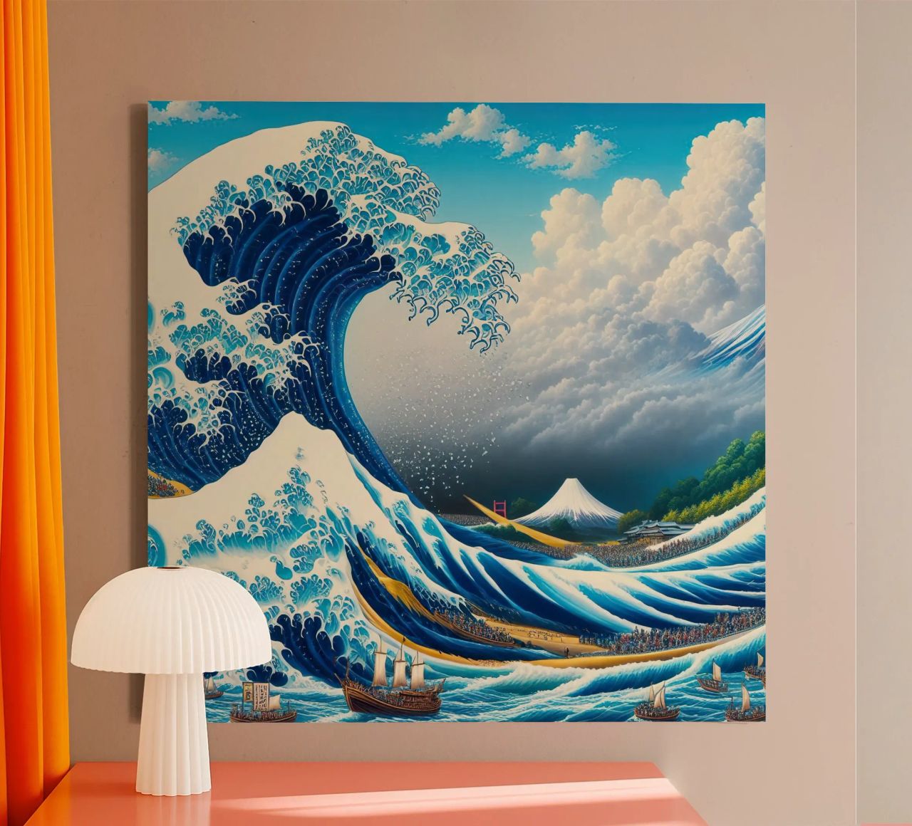 La grande vague toile de ARTVI-SHOP