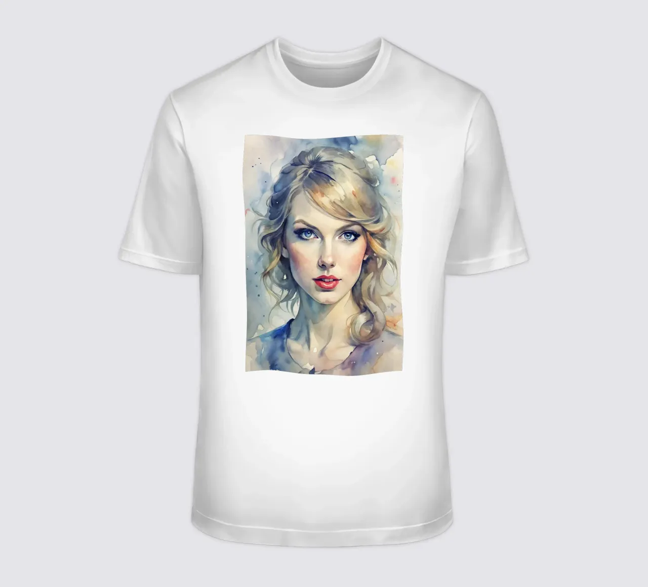 Taylor Swift in acquerello t-shirt da 🎁 NOBELART
