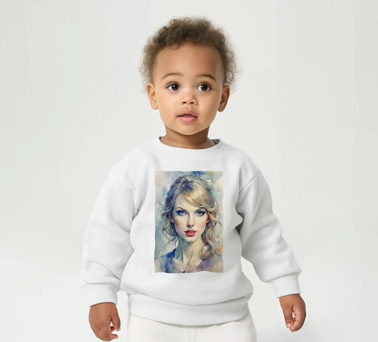 Taylor Swift in acquerello felpa neonato da 🎁 NOBELART