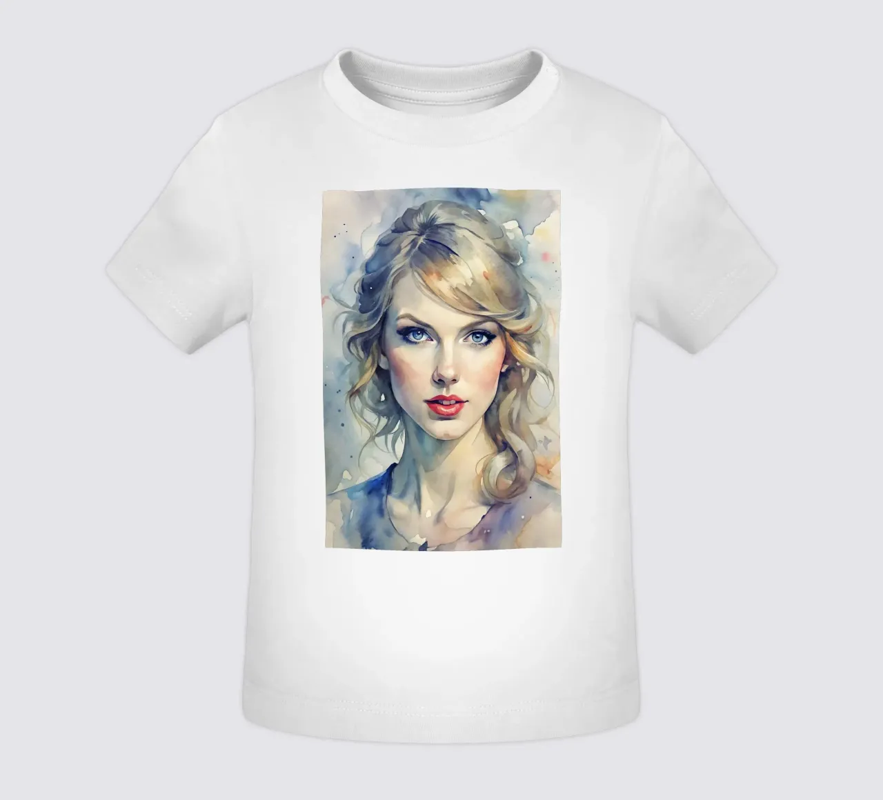 Taylor Swift in acquerello maglietta neonato da 🎁 NOBELART