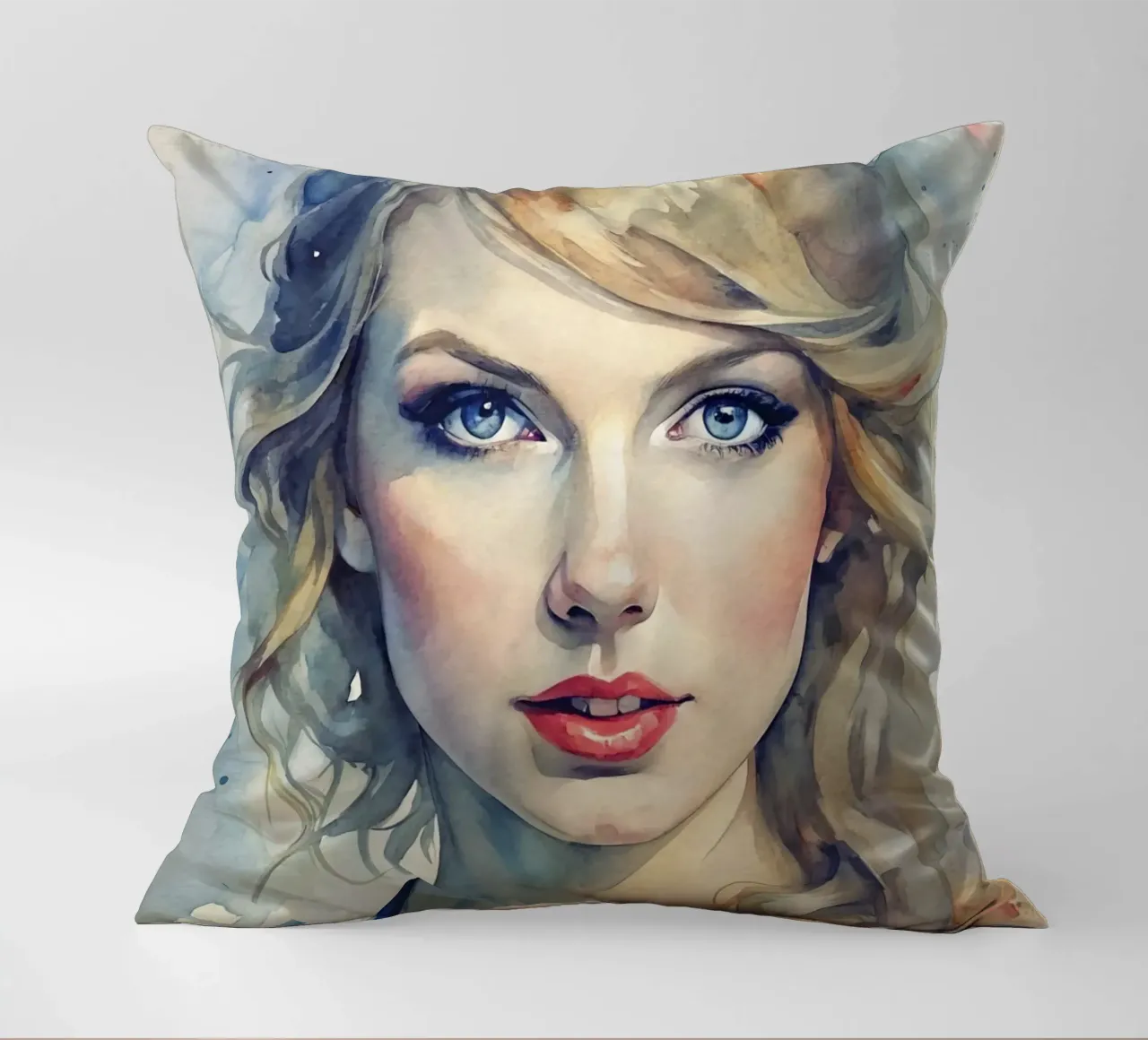 Taylor Swift in acquerello cuscino da ARTVI-SHOP