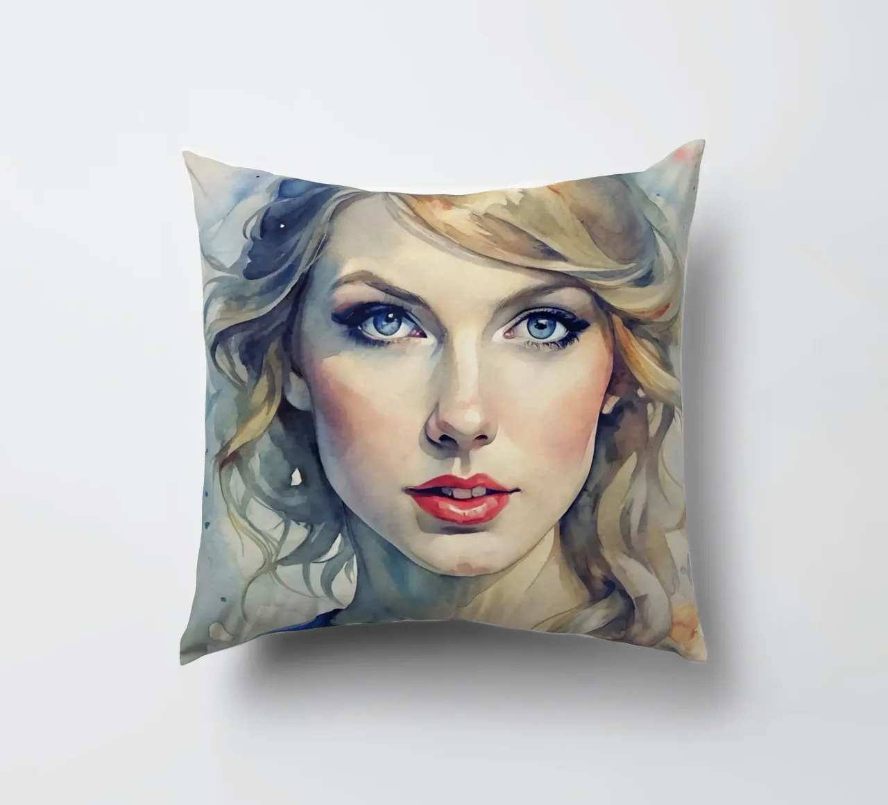 Taylor Swift in acquerello cuscino da ARTVI-SHOP