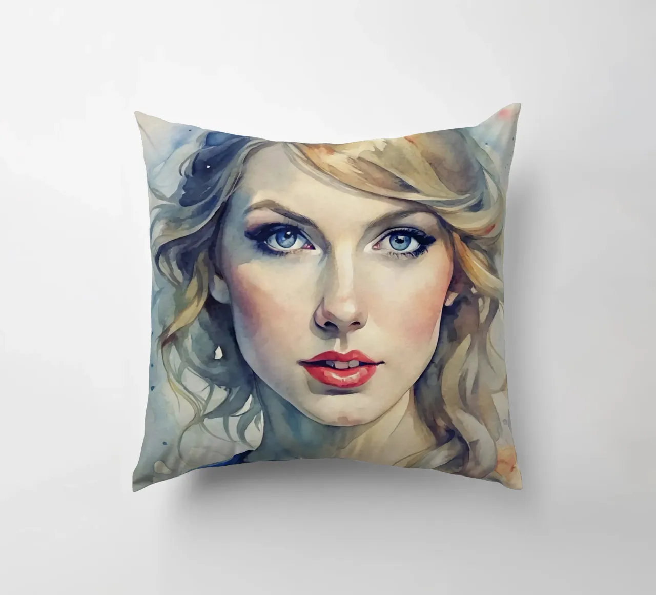 Taylor Swift in acquerello cuscino da ARTVI-SHOP