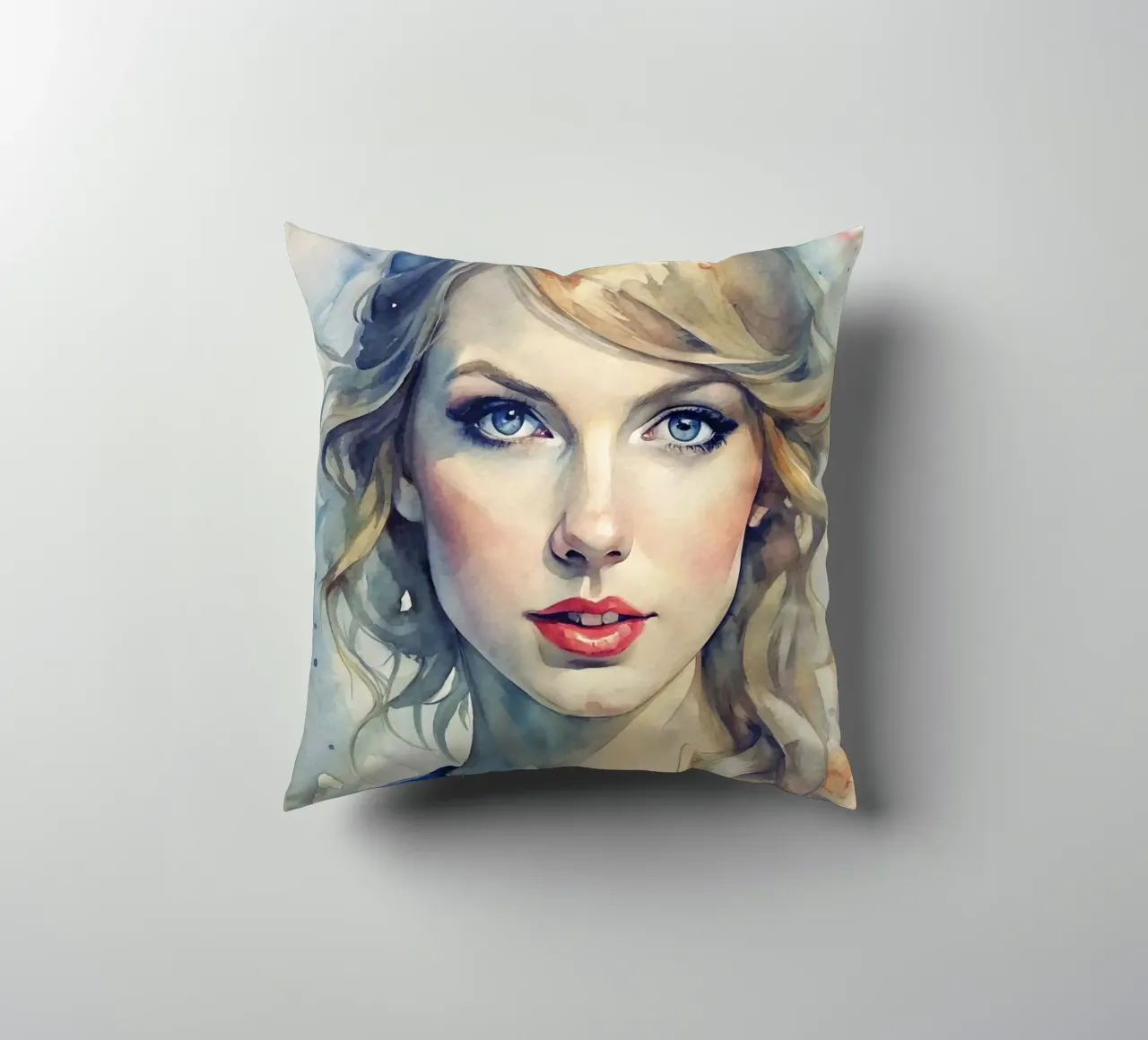 Taylor Swift in acquerello cuscino da ARTVI-SHOP