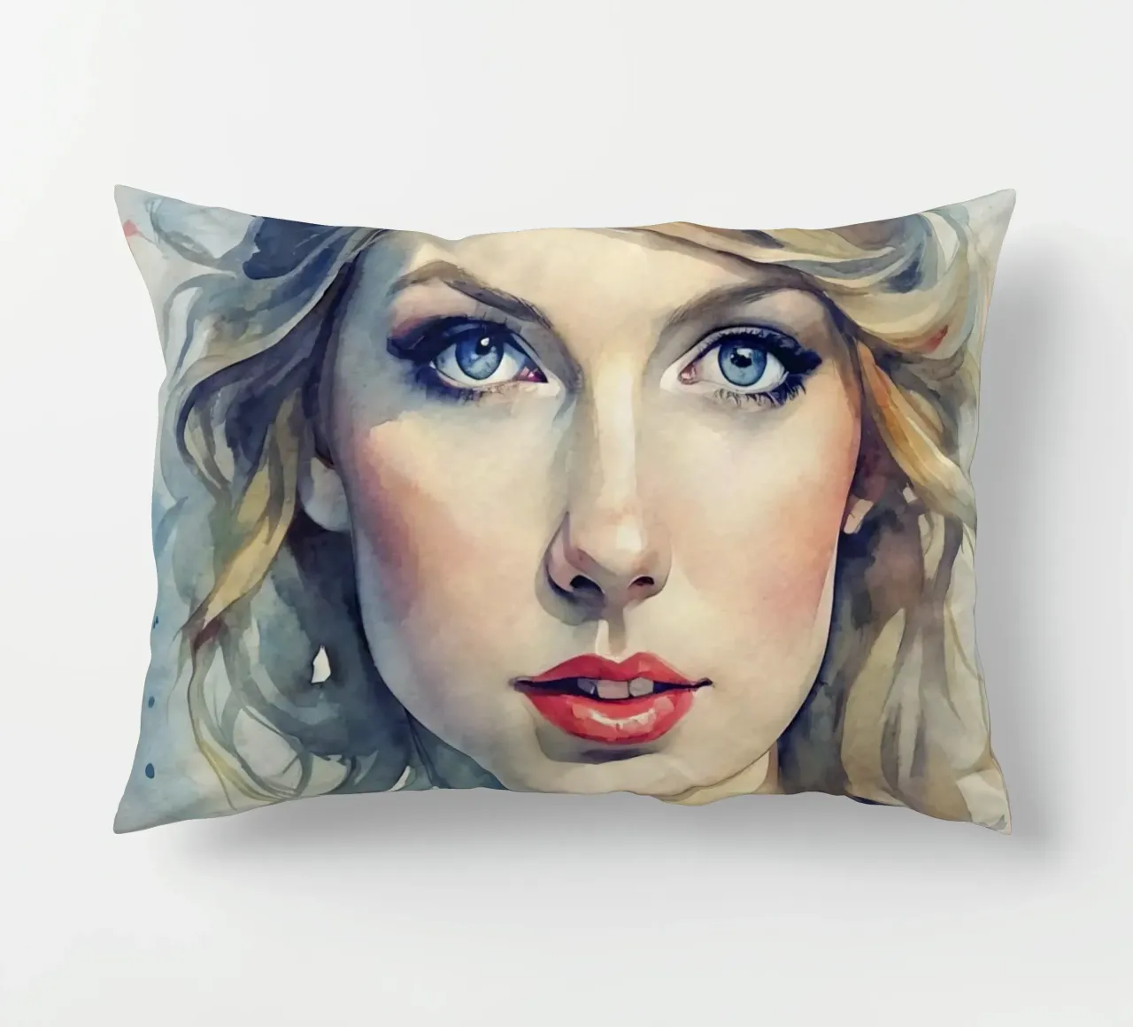 Taylor Swift in acquerello cuscino da ARTVI-SHOP
