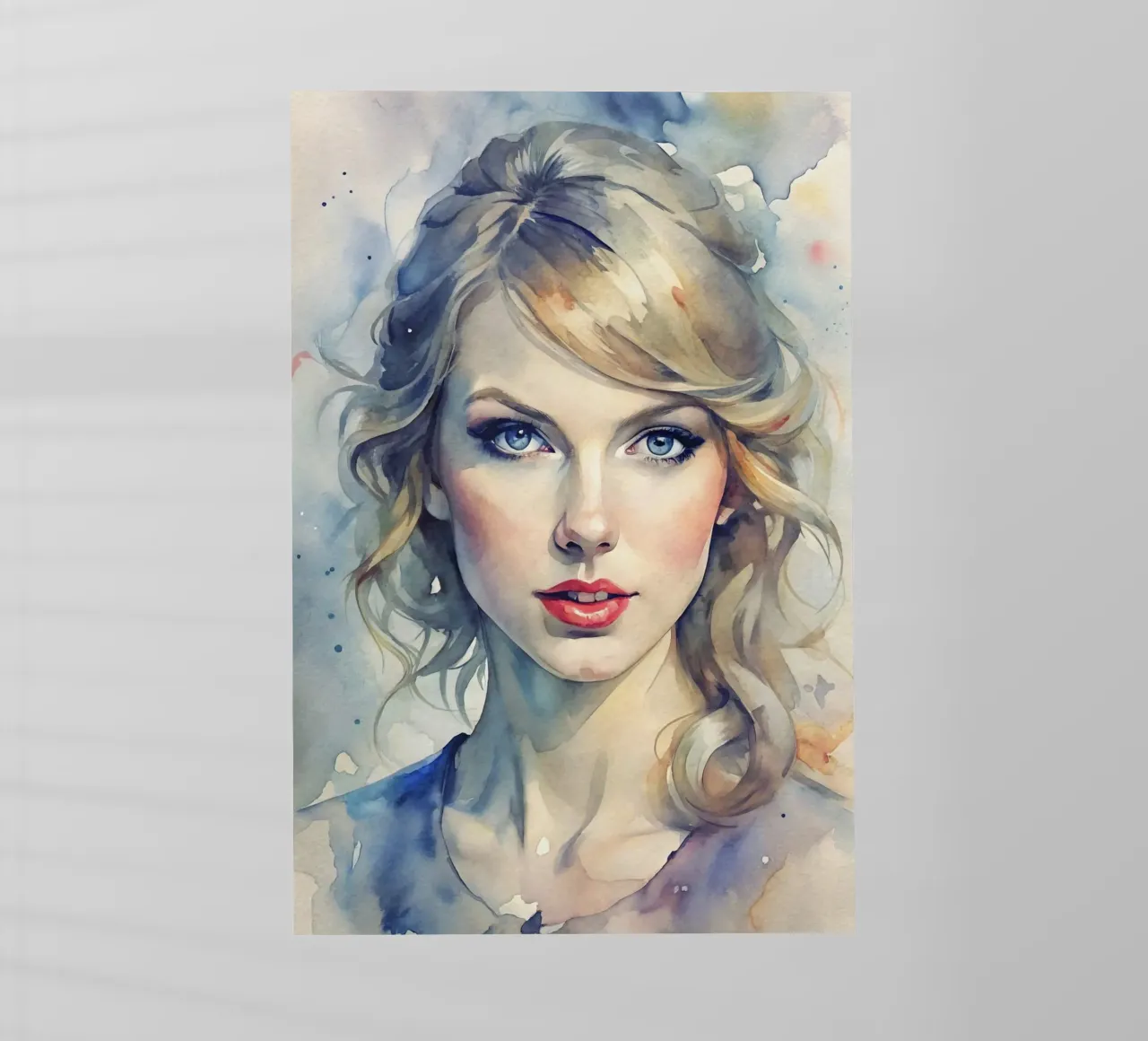 Taylor Swift in acquerello pellicola backlit da ARTVI-SHOP