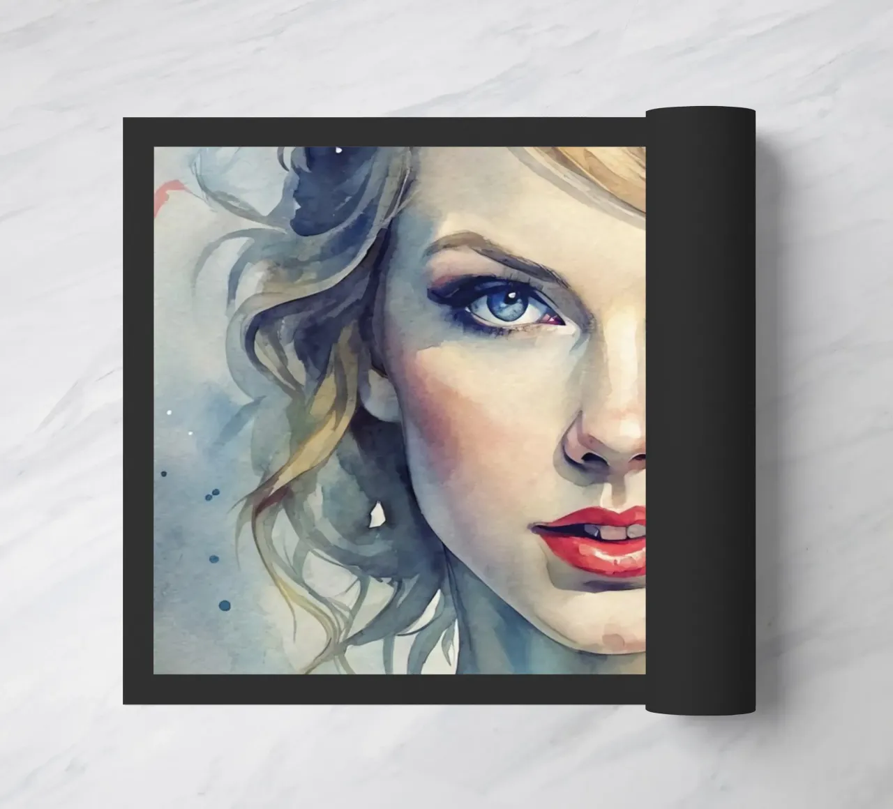 Taylor Swift in acquerello zerbino da ARTVI-SHOP