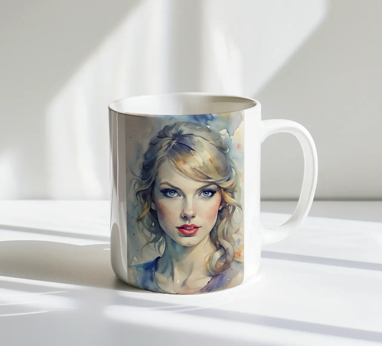 Taylor Swift in acquerello tazza in ceramica da ARTVI-SHOP