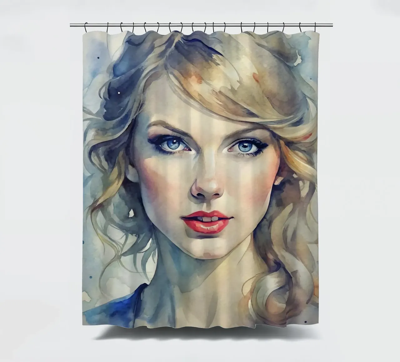 Taylor Swift in acquerello tenda da doccia da ARTVI-SHOP