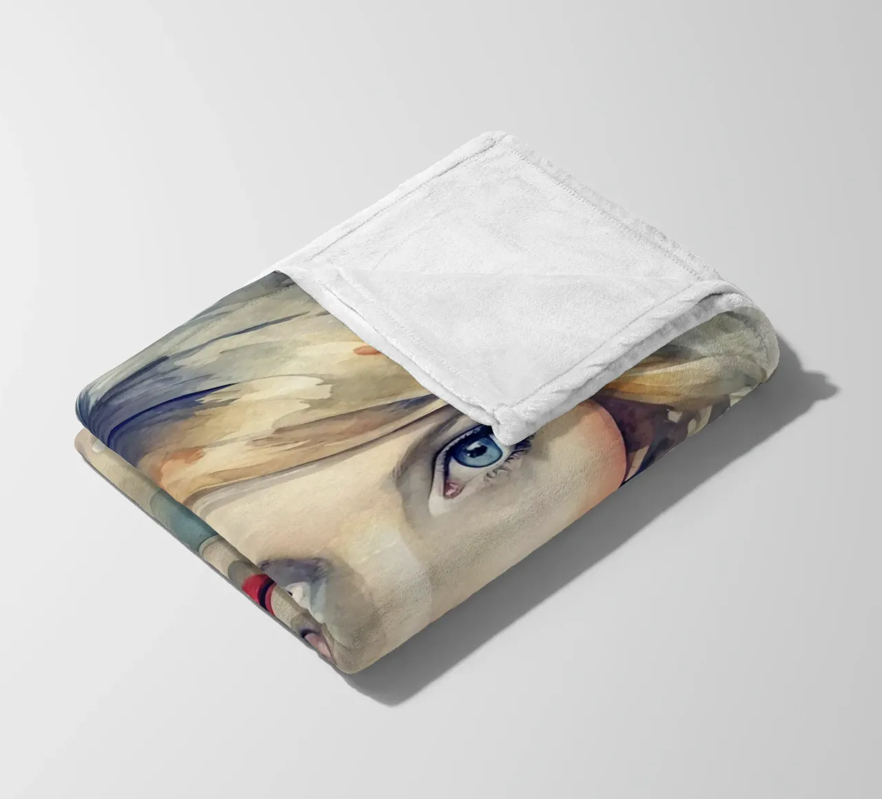 Taylor Swift in acquerello coperta in pile da ARTVI-SHOP