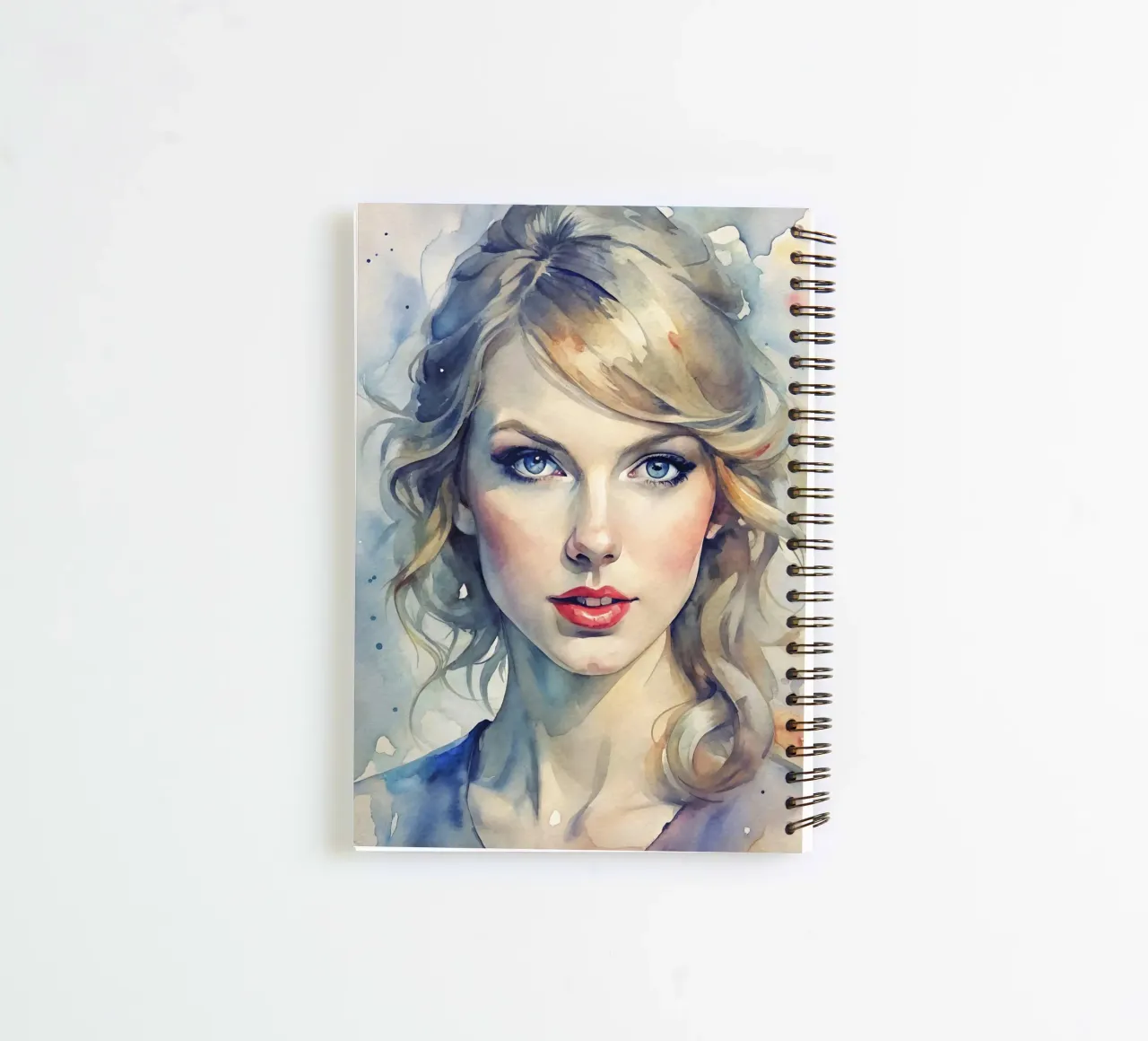 Taylor Swift in watercolor spiral notebook by 🎁 ARTVI-SHOP