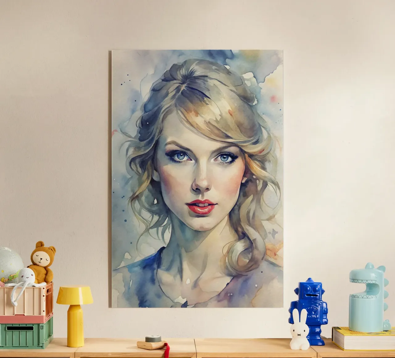 Taylor Swift in acquerello plexiglass da 🎁 NOBELART