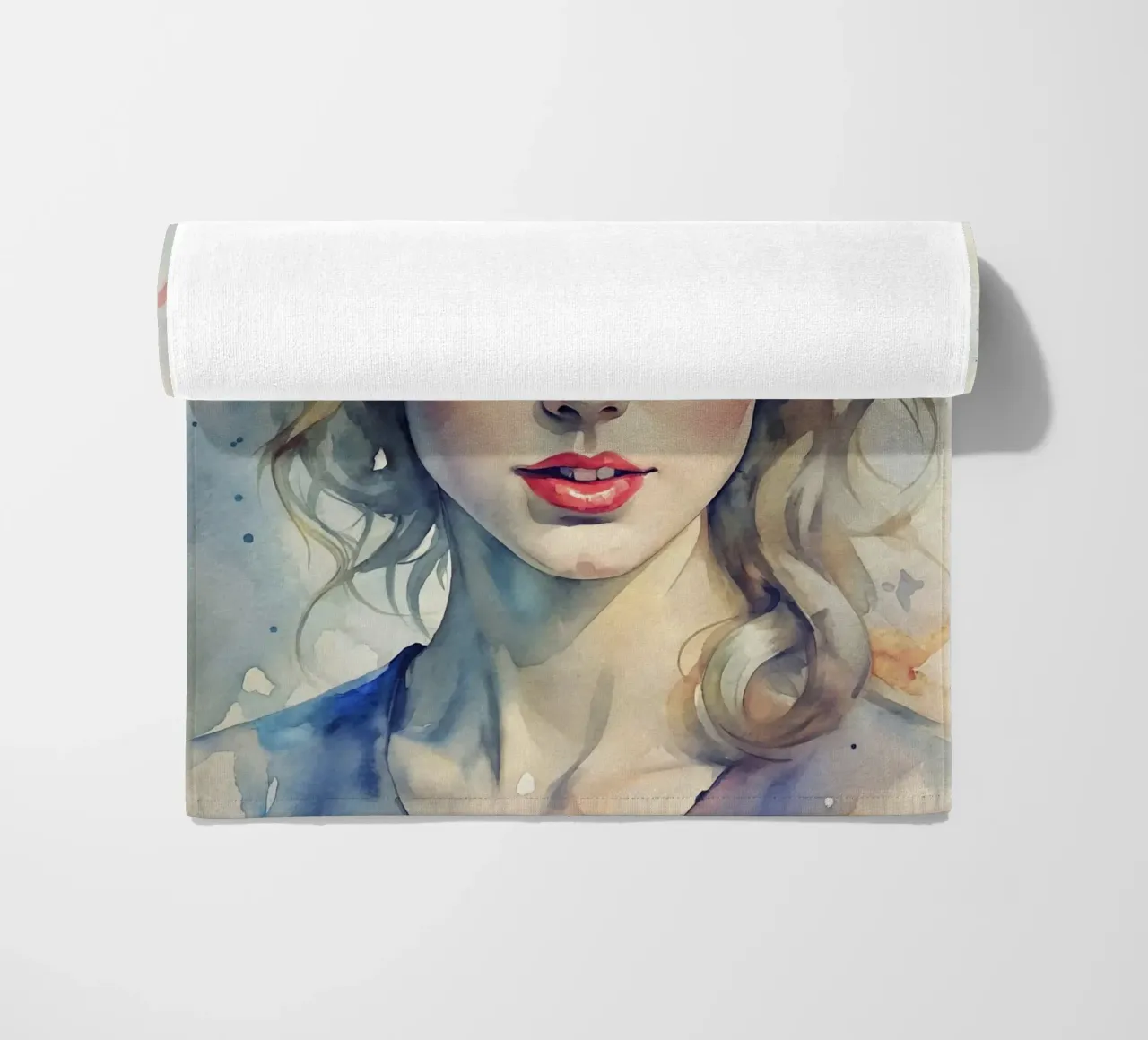 Taylor Swift in acquerello telo mare da 🎁 NOBELART