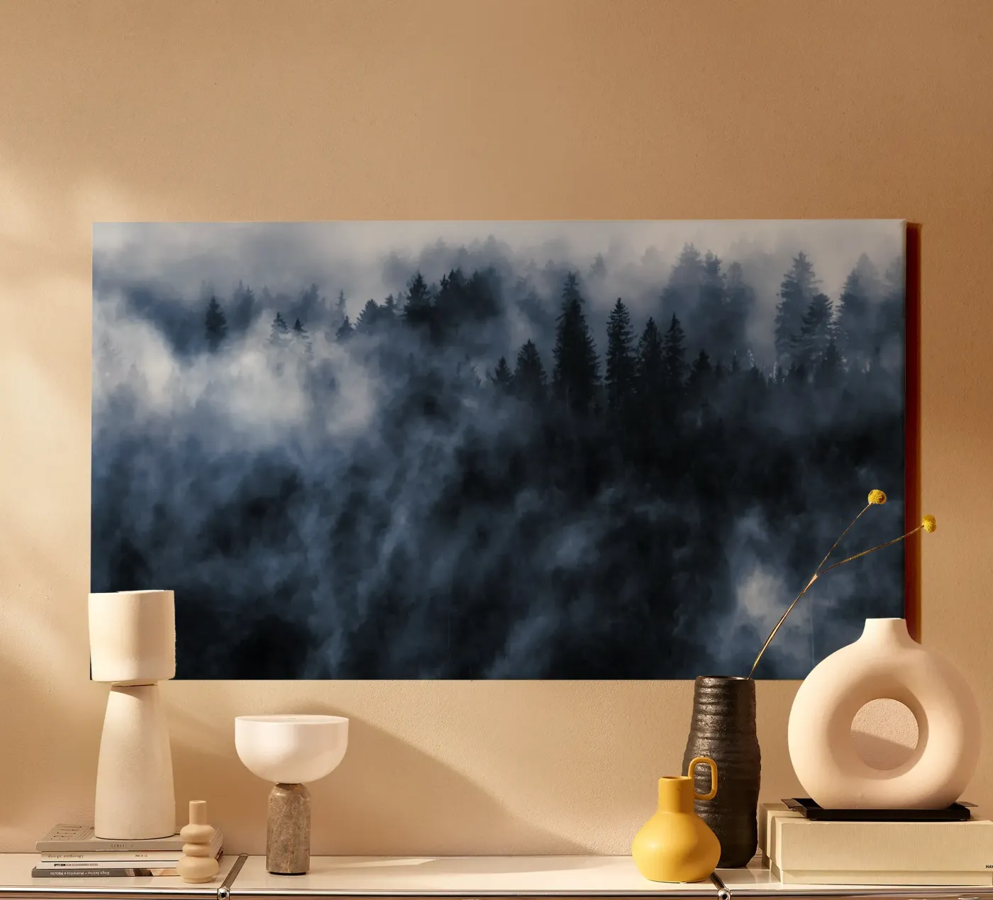 Nevelwoud canvas van Juergen Wiesler