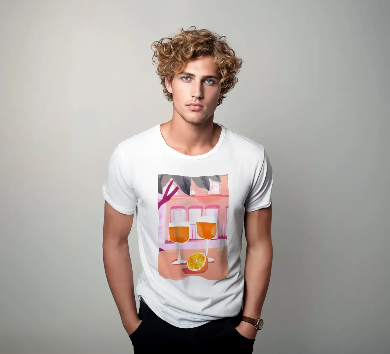 Sunny sundowner t-shirt van Ohkimiko