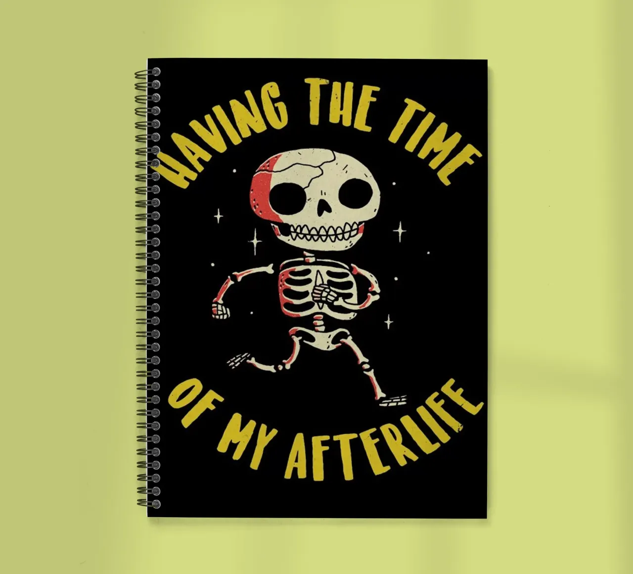 The Time Of My Afterlife spiral notebook by DinoMike