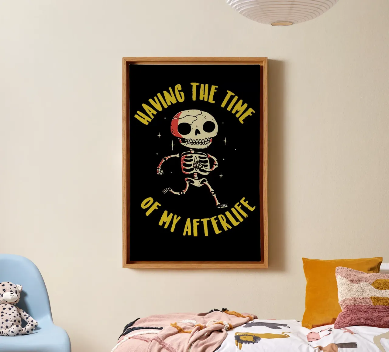The Time Of My Afterlife canvas met Baklijst van DinoMike