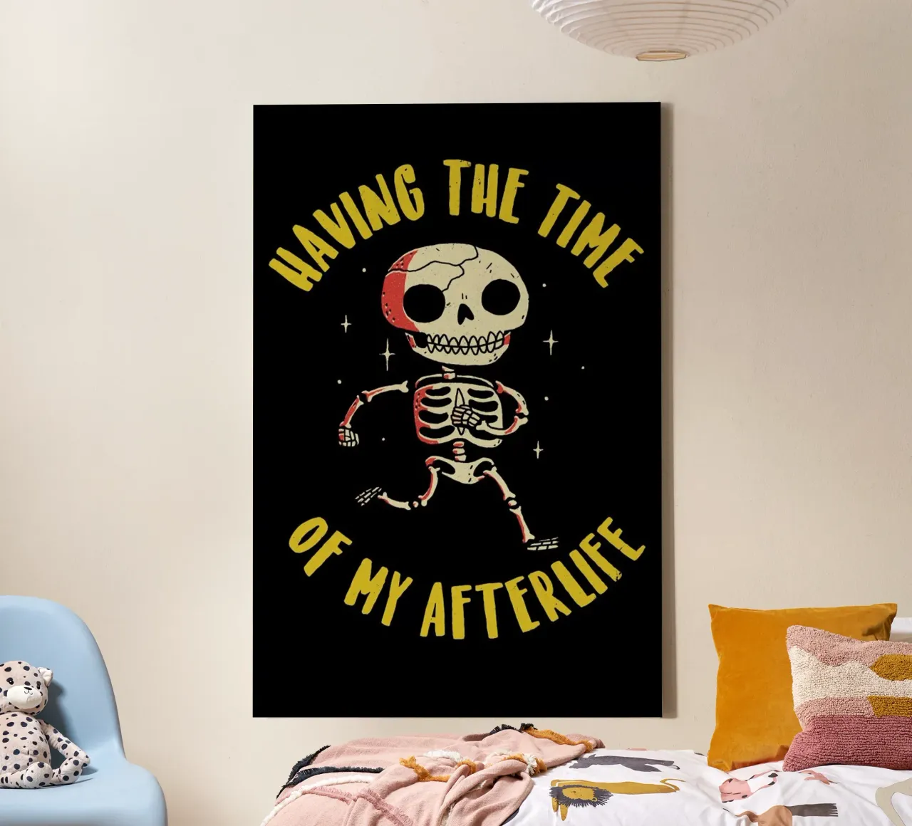 The Time Of My Afterlife canvas met Baklijst van DinoMike