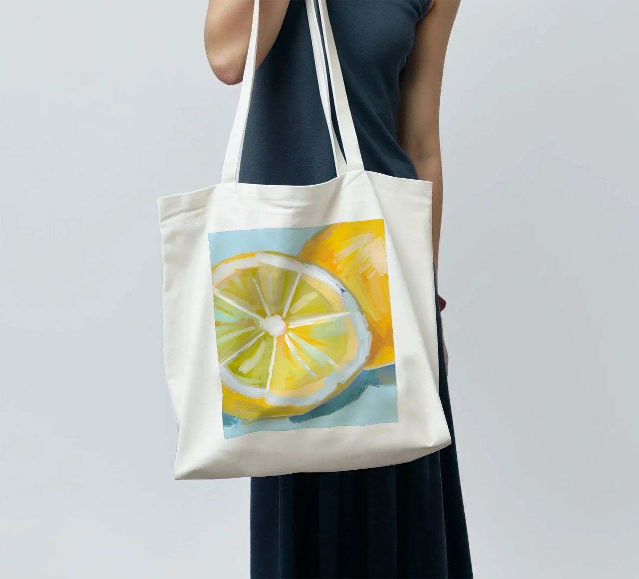 Zitrone borsa in juta da Ohkimiko