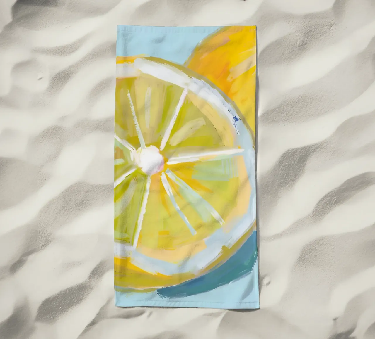 Zitrone strandhanddoek van Ohkimiko