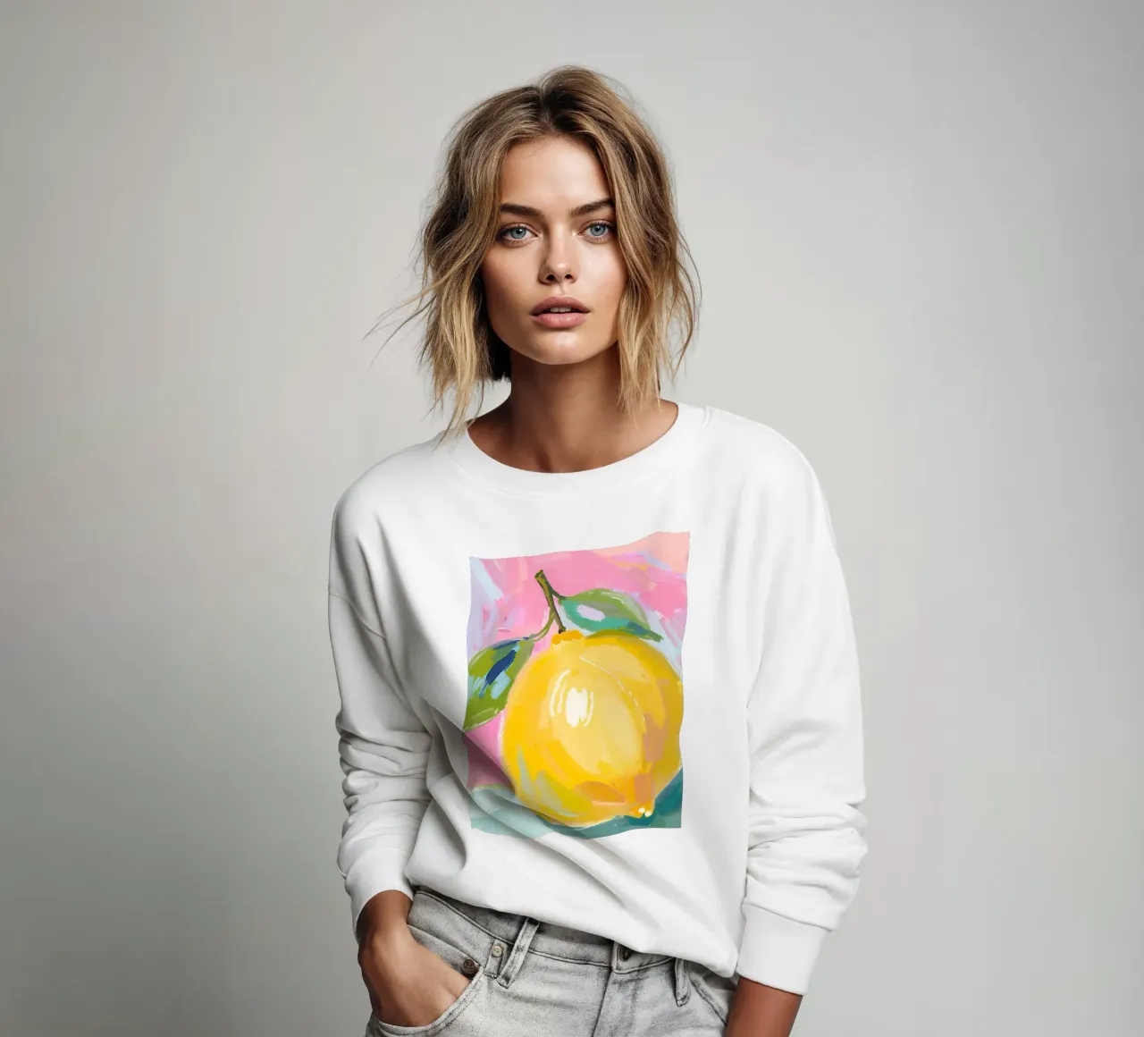 Zitrone Sweatshirt von Ohkimiko