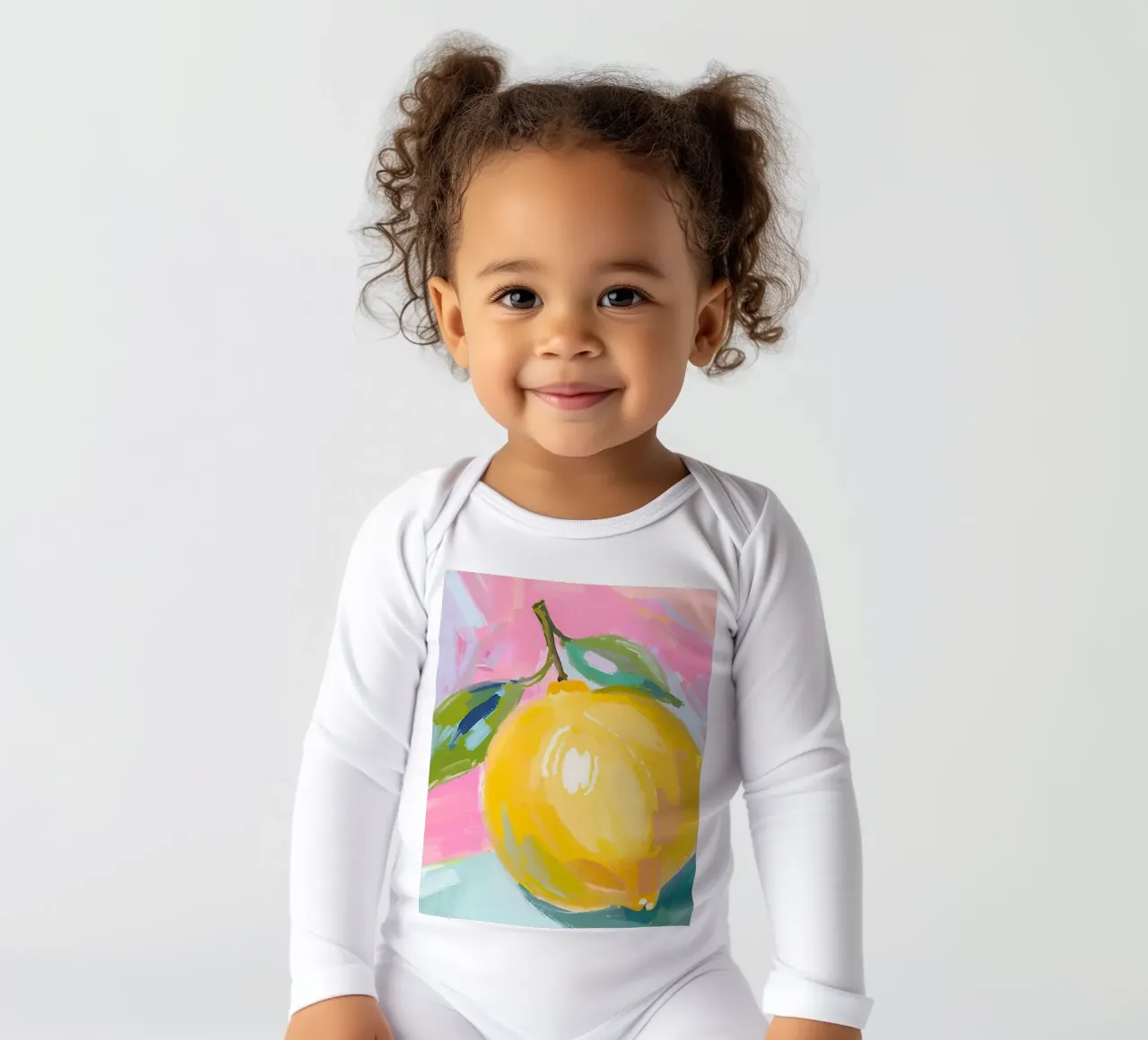 Zitrone body neonato maniche lunghe da Ohkimiko
