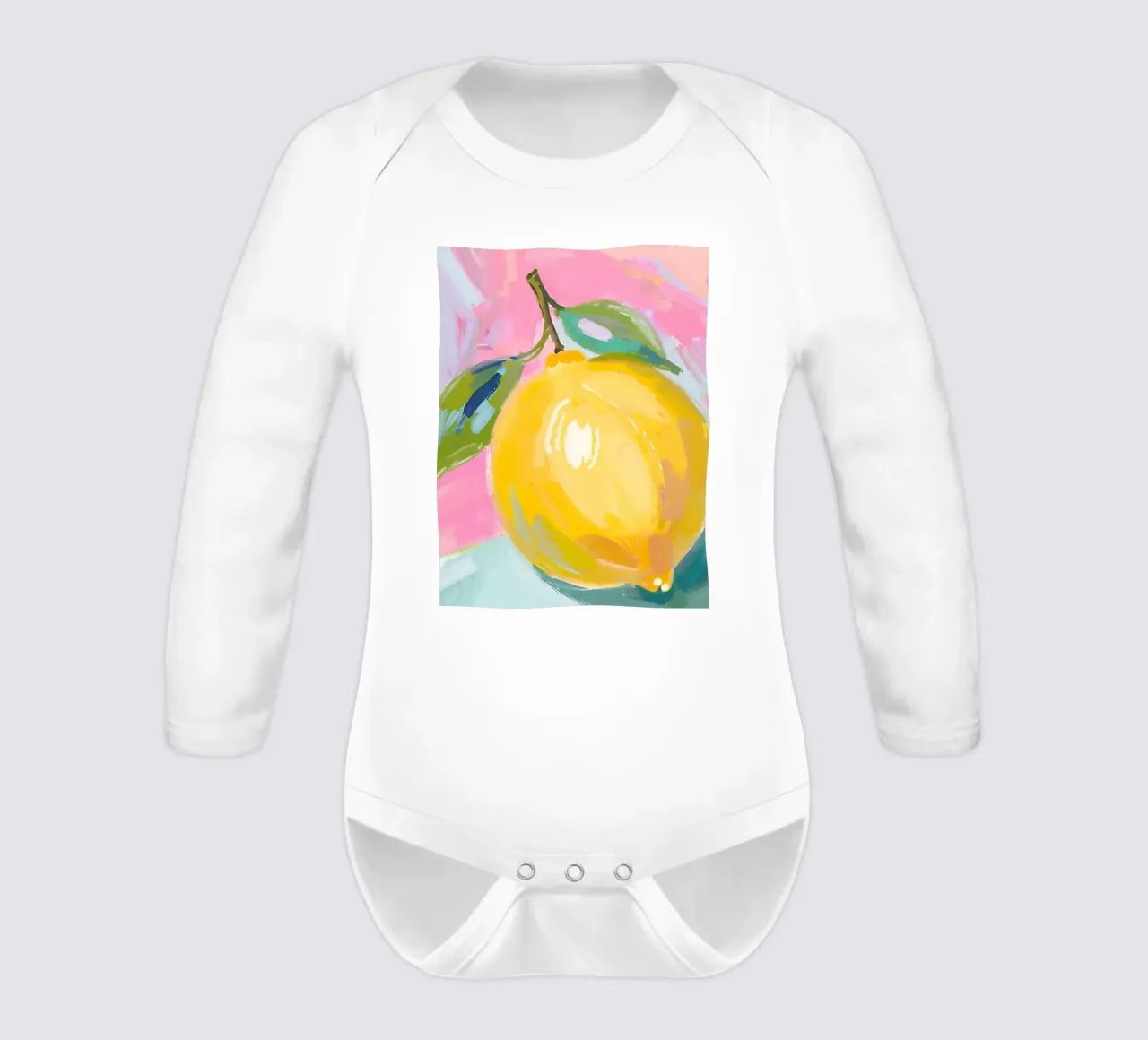 Zitrone body neonato maniche lunghe da Ohkimiko