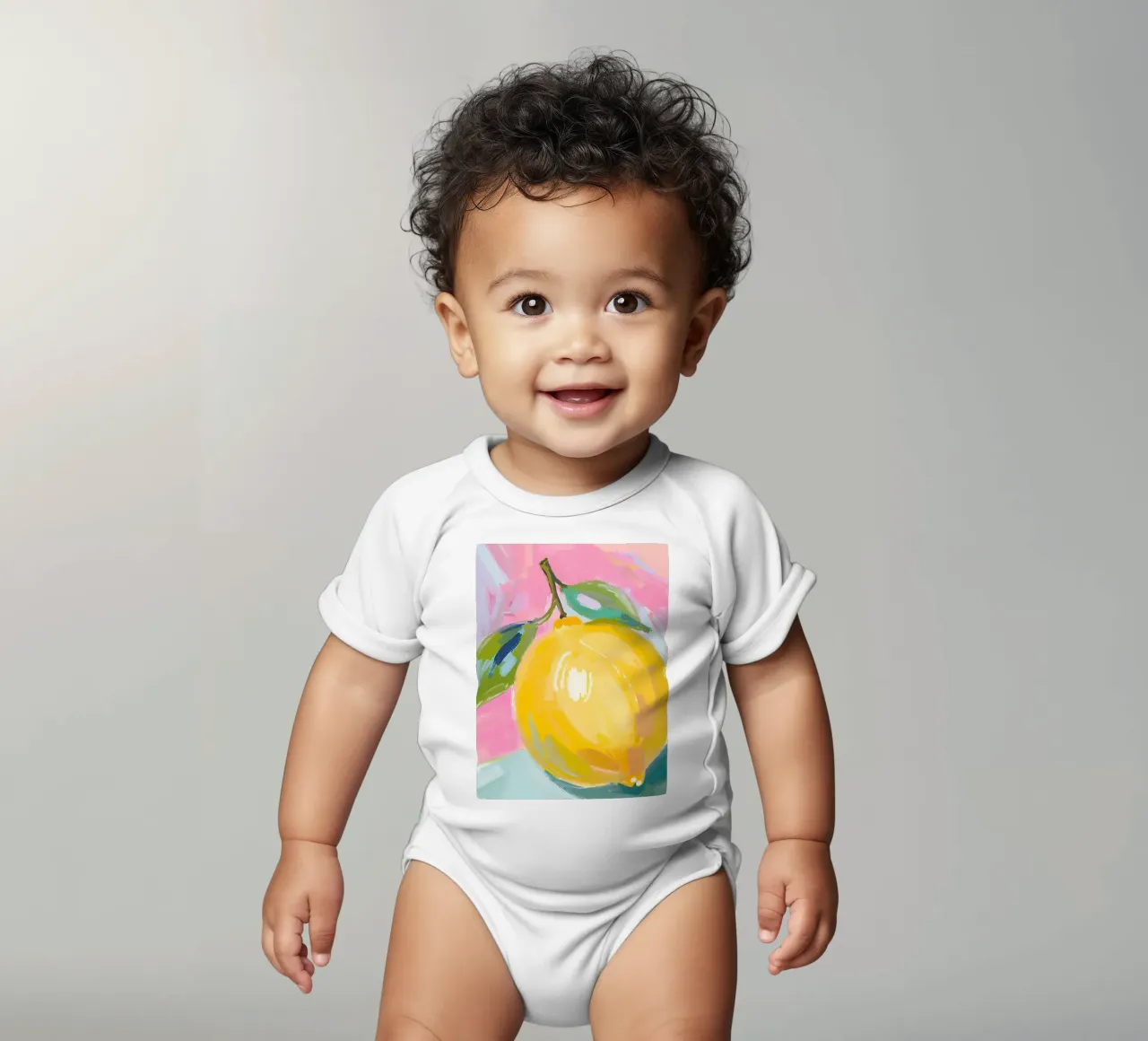Zitrone body neonato maniche corte da Ohkimiko
