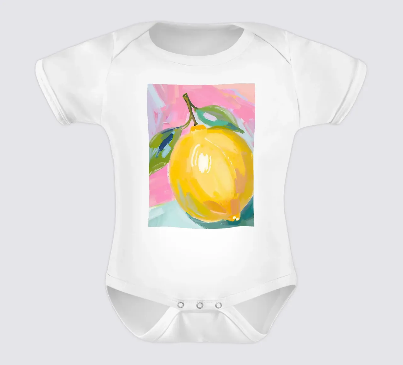 Zitrone body neonato maniche corte da Ohkimiko