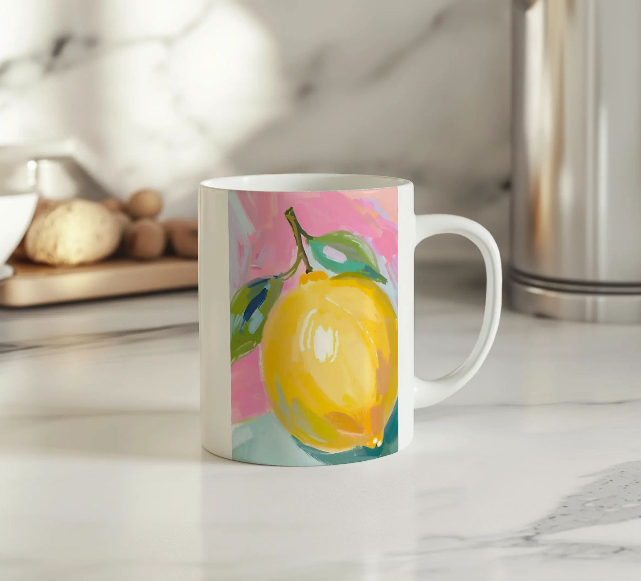 Zitrone tazza in ceramica da Ohkimiko