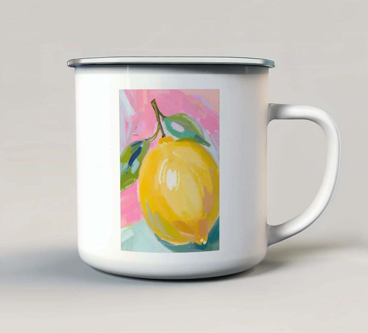 Zitrone tazza in smalto da Ohkimiko