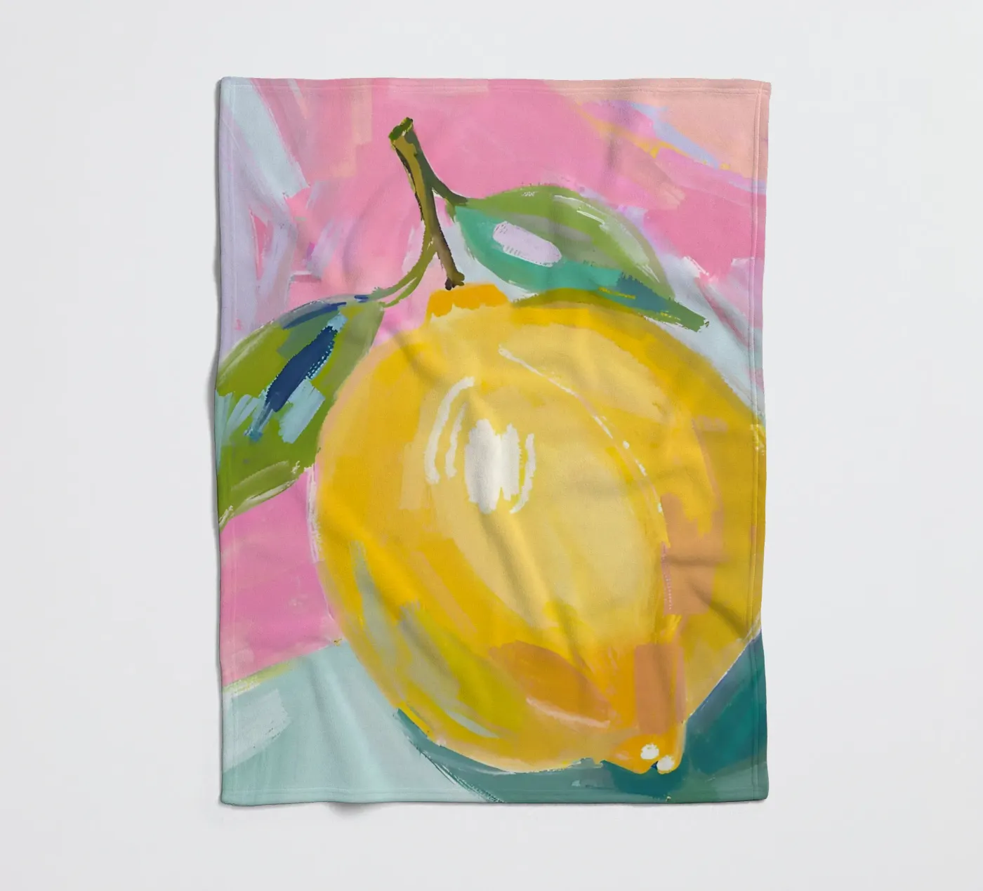 Zitrone Fleecedecke von Ohkimiko