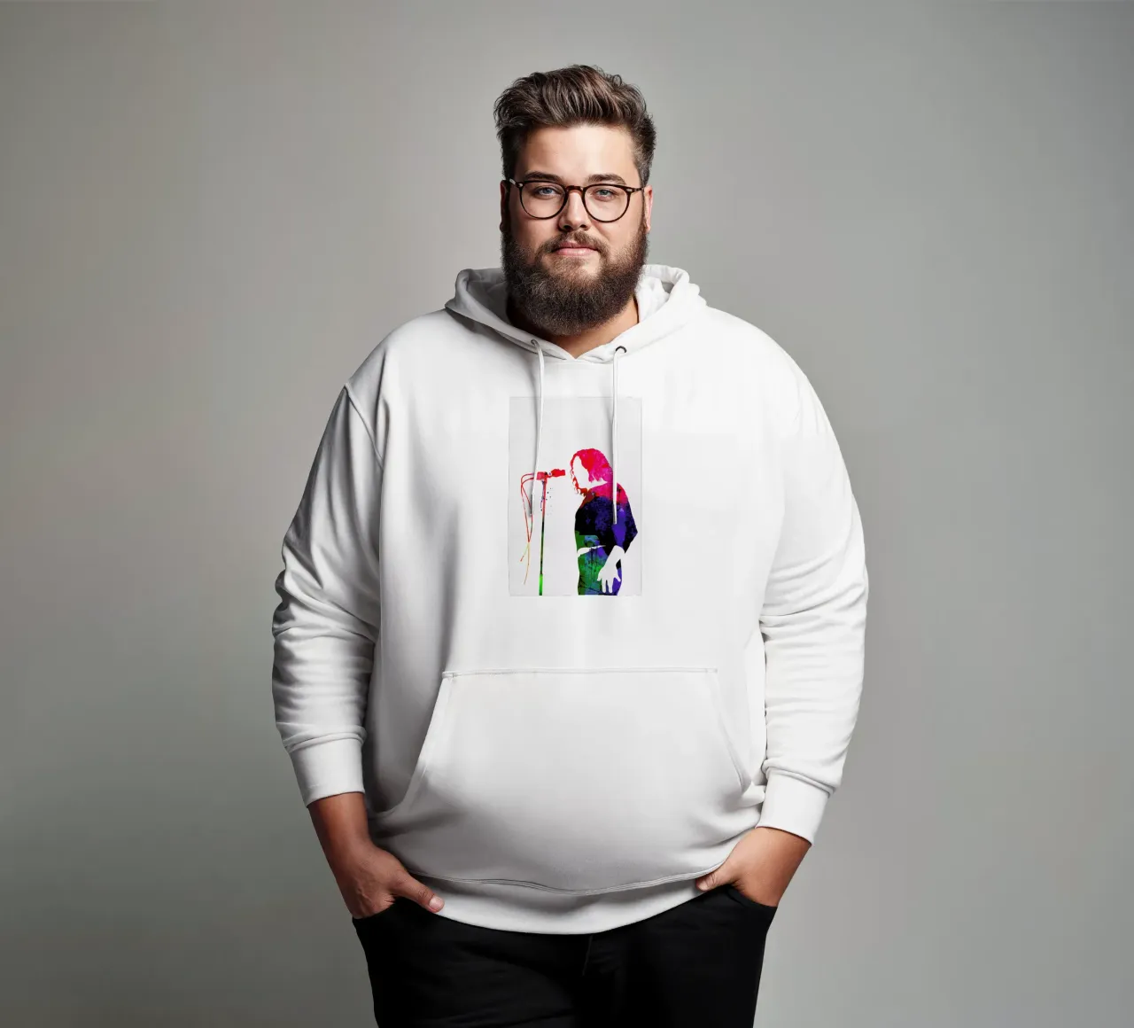 Joe Cocker felpa con cappuccio da Naxart