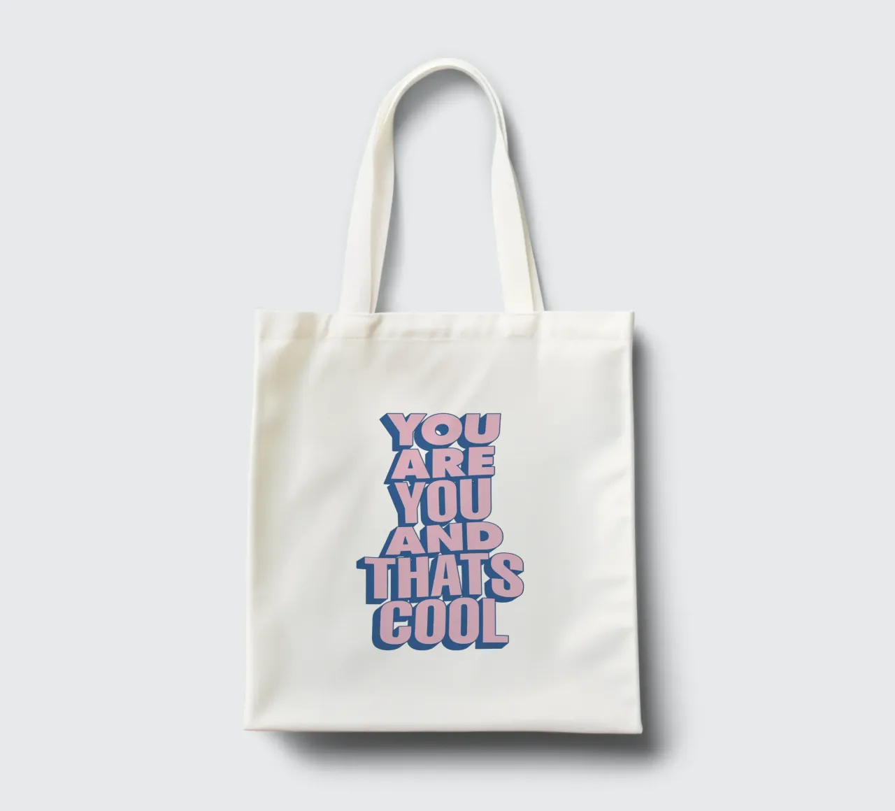 Tu sei tu e questo è bello Moderna positività Amore per se stessi borsa in juta da THE MOTIVATED TYPE