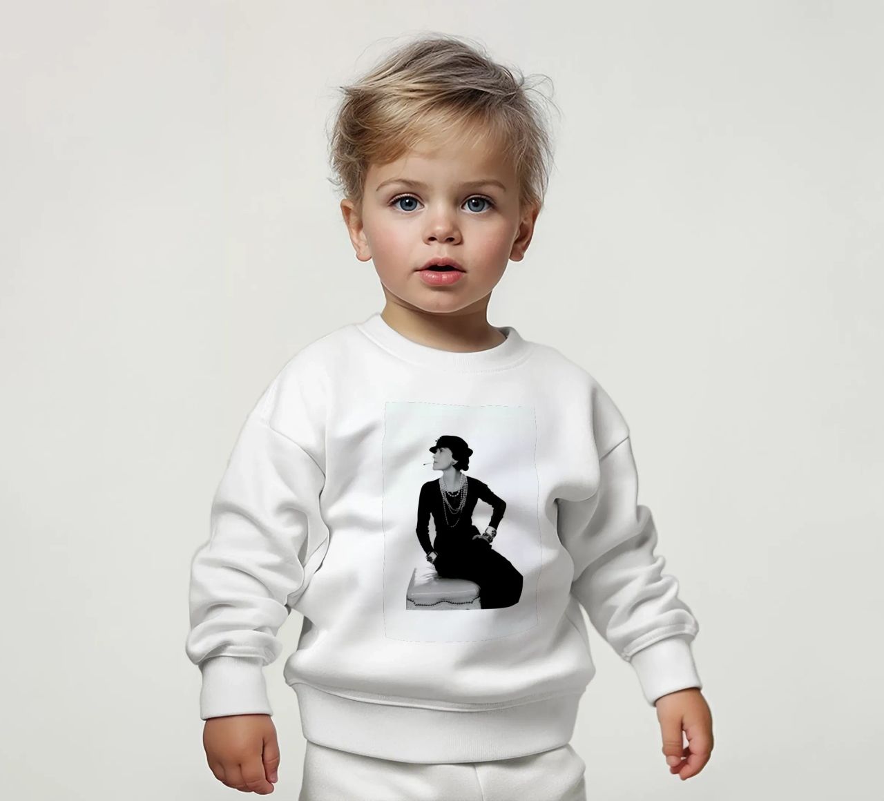 Coco Chanel, 1972 sudadera de bebé de Gallery Print and Art Limited