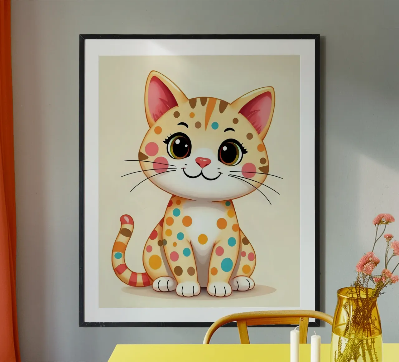 Cat_1 poster da Tierisch bunt by LK