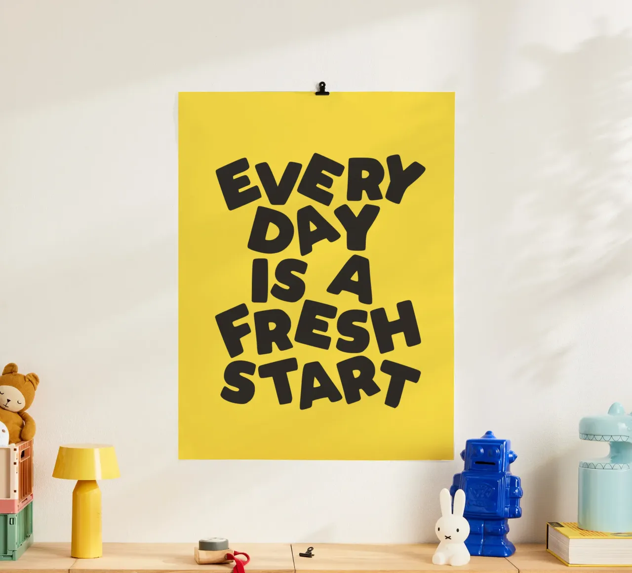 Every Day is a Fresh Start Vibrant Contemporary Energetic hahnemühle by THE MOTIVATED TYPE