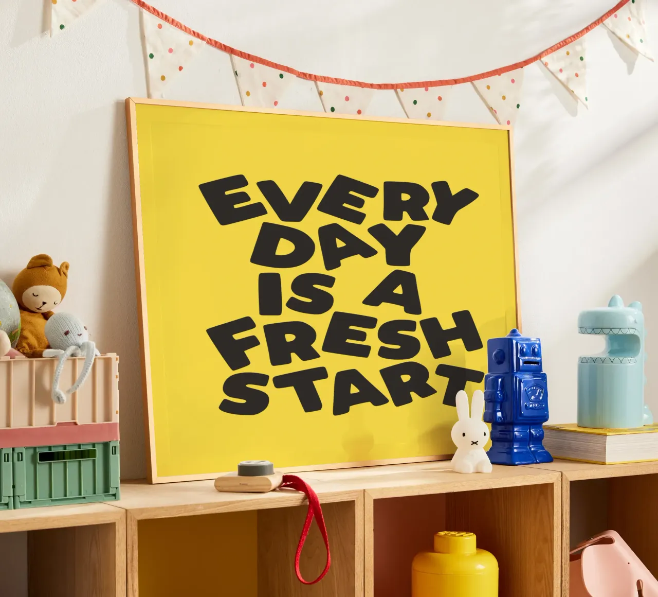 Every Day is a Fresh Start Vibrant Contemporary Energetic hahnemühle by THE MOTIVATED TYPE