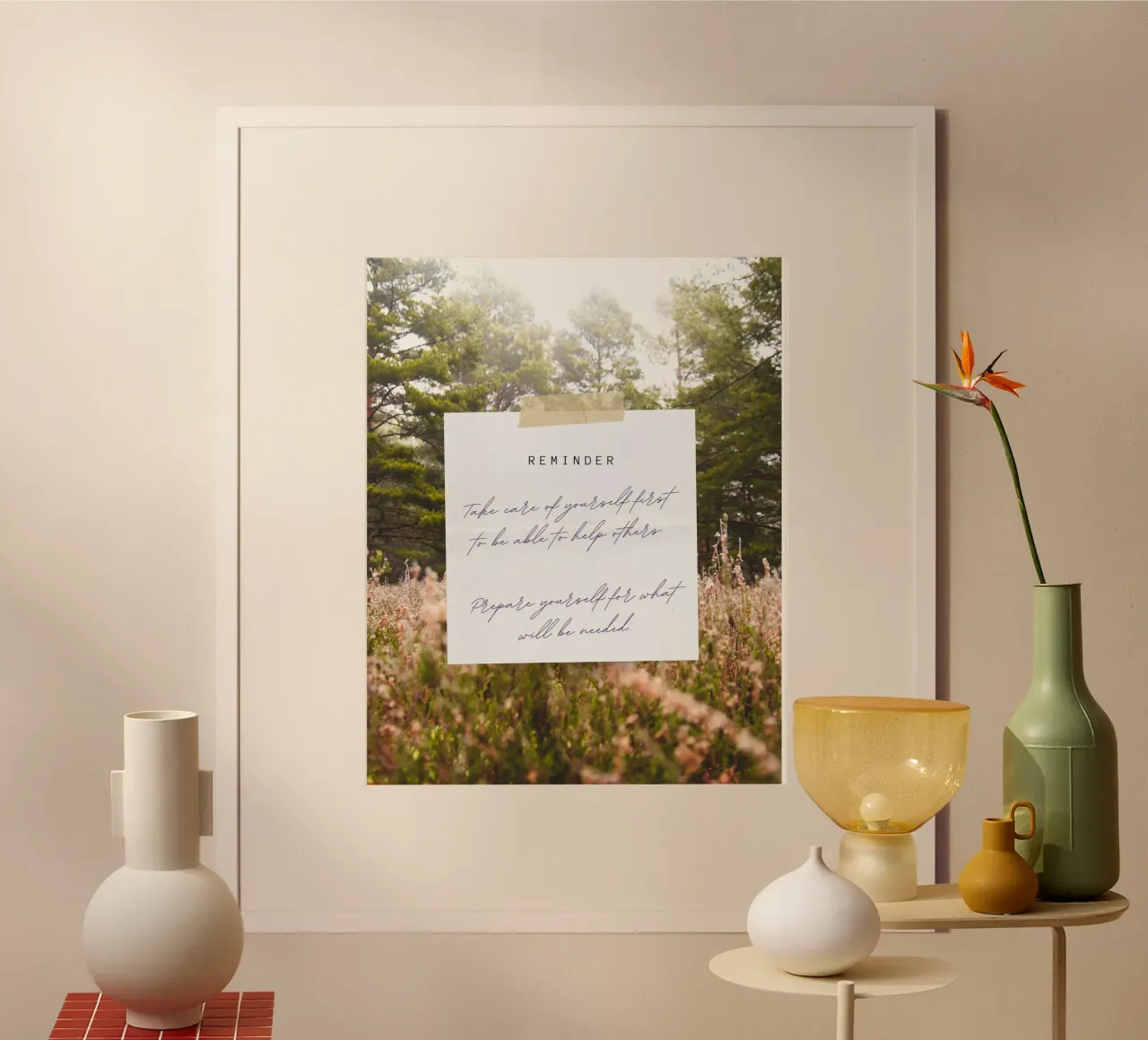 reminder poster van Ambition Wall