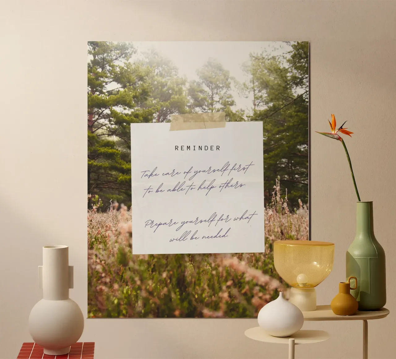 reminder poster van Ambition Wall