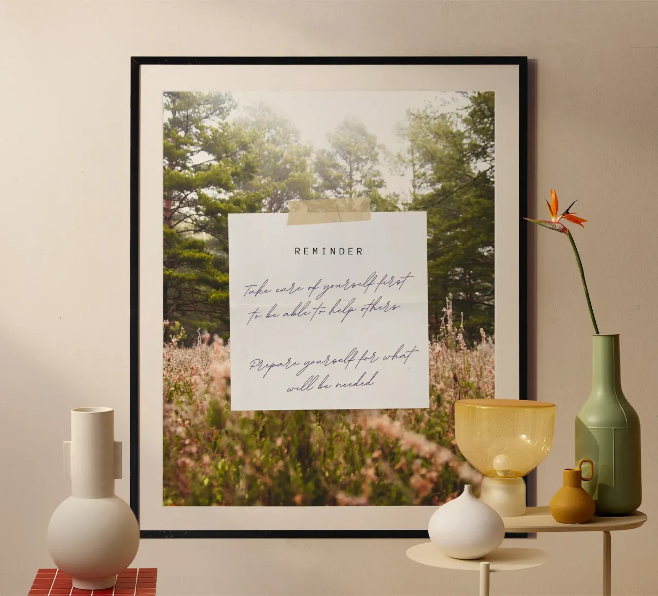 reminder poster van Ambition Wall