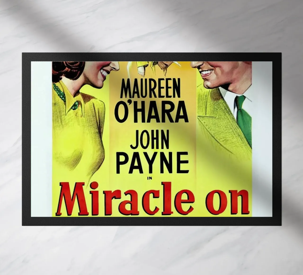 ‘Miracle On 34th Street’ Retro Movie Poster zerbino da Gallery Print and Art Limited