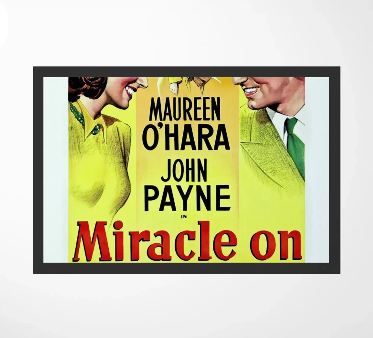 ‘Miracle On 34th Street’ Retro Movie Poster zerbino da Gallery Print and Art Limited