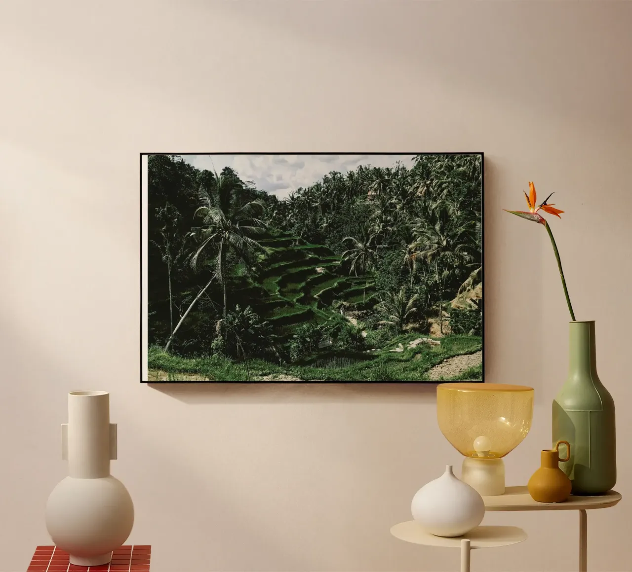 Bali acrylic glass by Ingrid Beddoes