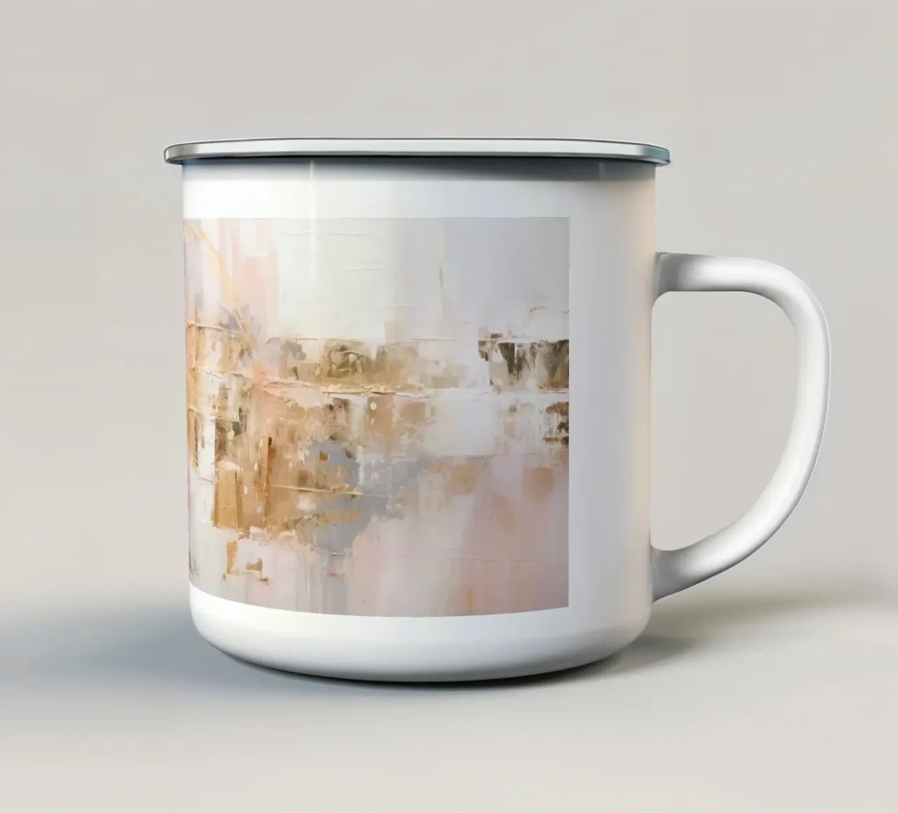 ABSTRACT ART Decisione di vita tazza in smalto da Melanie Viola