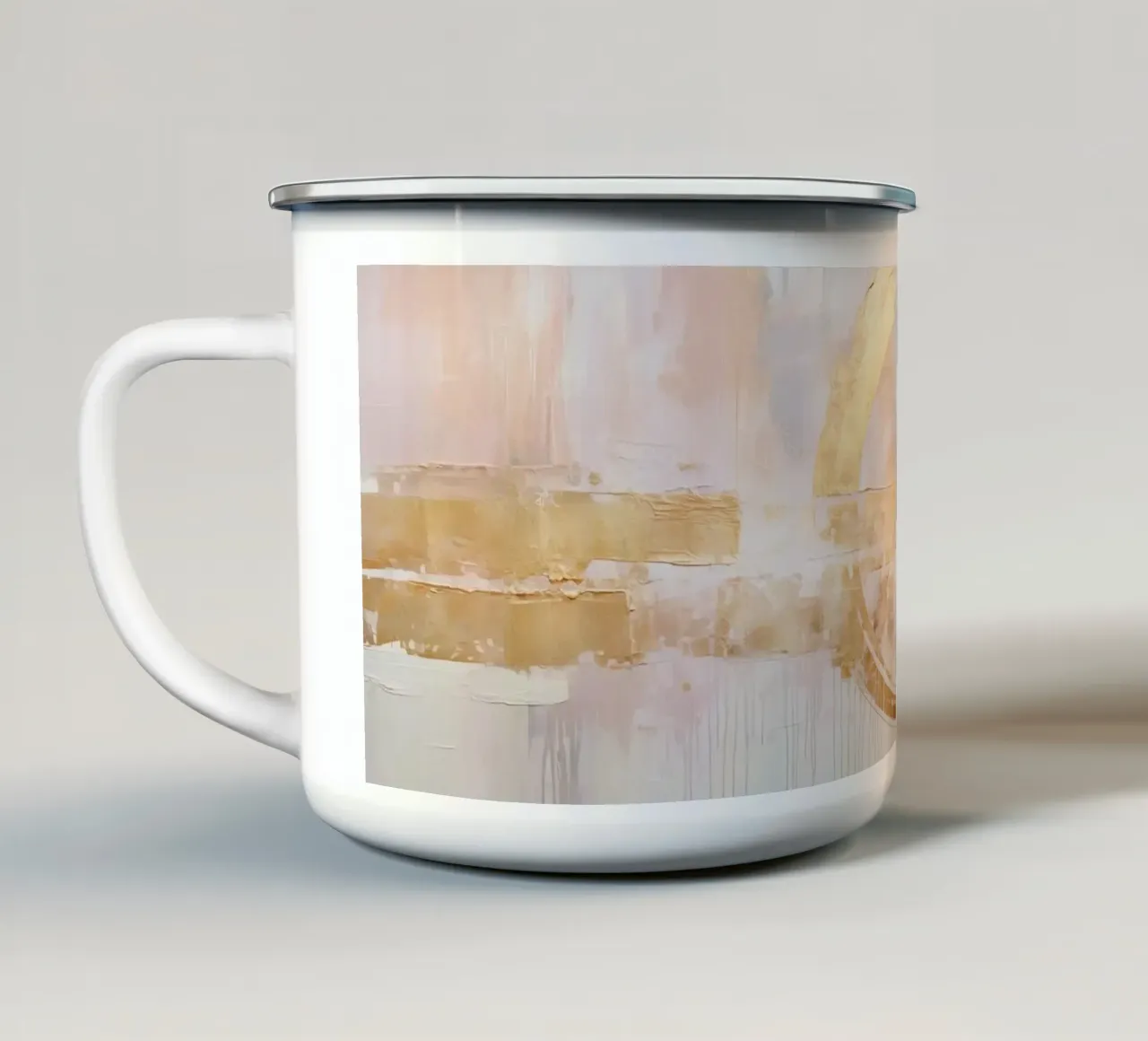 ABSTRACT ART Decisione di vita tazza in smalto da Melanie Viola