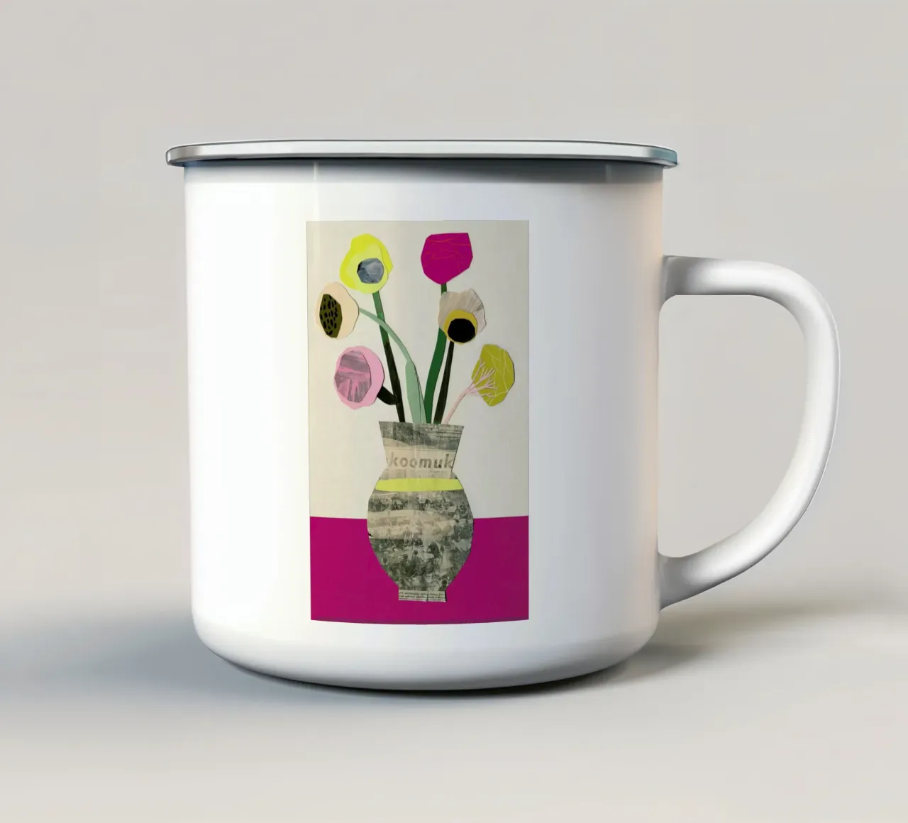 Ranunkeln & Co 2 enamel mug by Rinah Lang