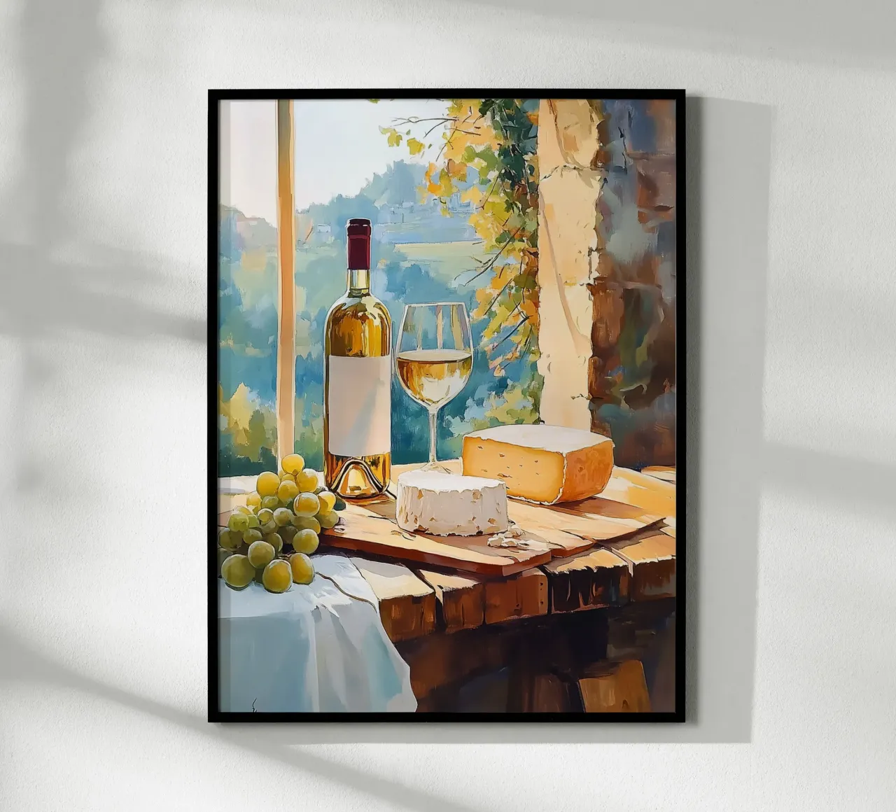 Vino e formaggio poster da Spice & Style